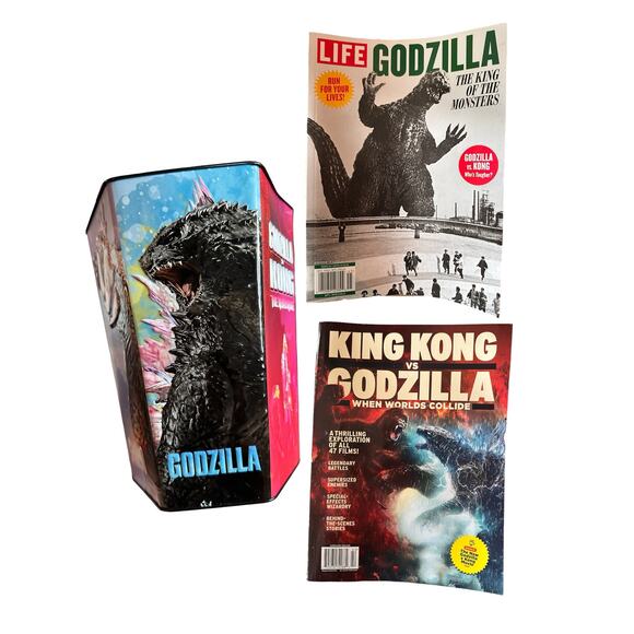 Cinemark 2024 Godzilla X Kong: New Empire Popcorn Bucket Tin Limited Exclusive - Picture 1 of 12